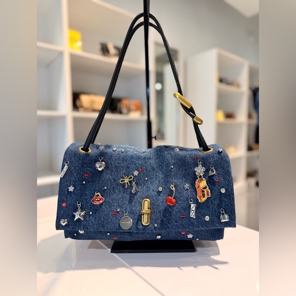 Marc Jacobs Handbags - NWT Marc Jacobs the trinket charm denim large dual bag